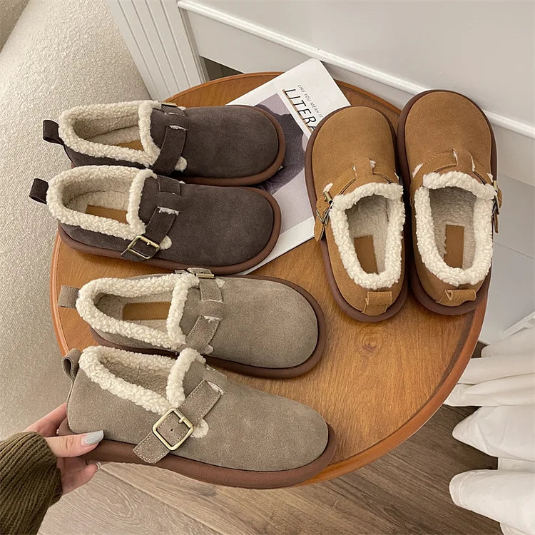 Briony - Orthopedic Shoes With Plush And Round Toe For Women