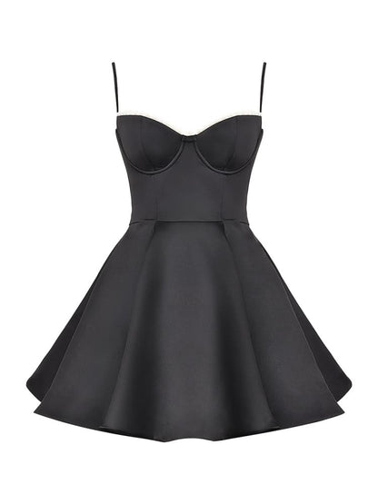 Black Tulle Mini Dress 