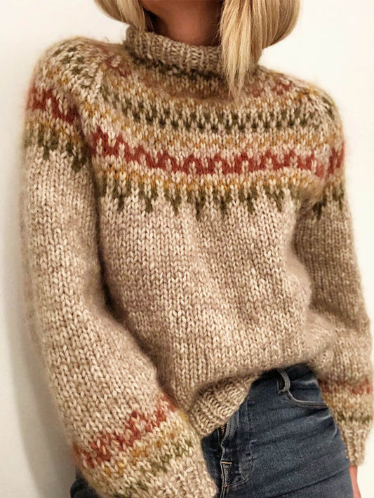 Tröja med turtleneck-tröja