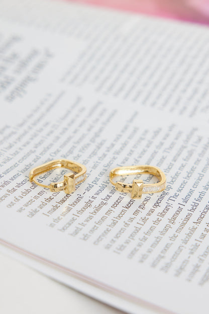 14K Gold Plated Ending Scene Earrings