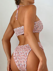 Blommig grimma bikini kostym