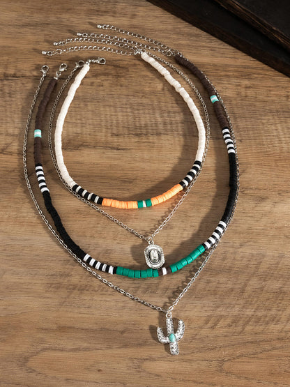 Halsband med turkos krage