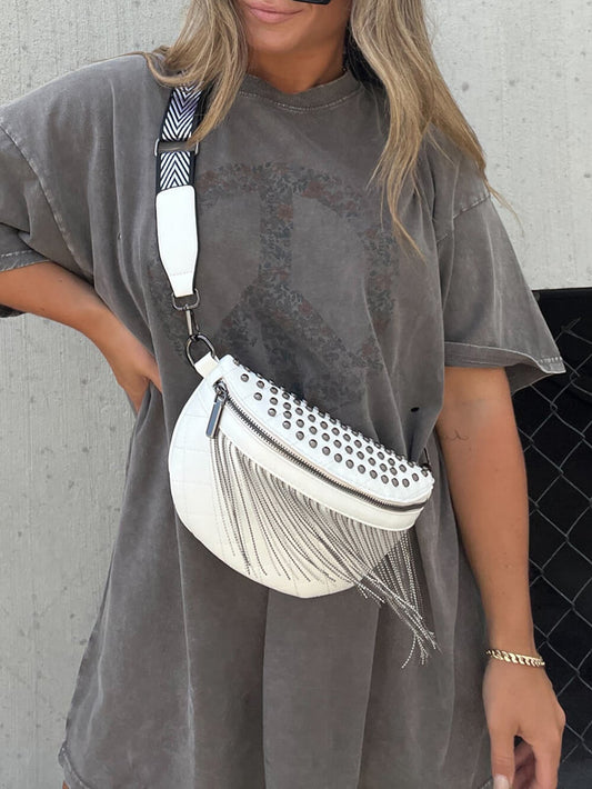 Dubbade tofs Crossbody bältesväska