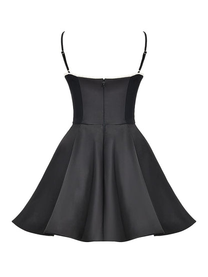 Black Tulle Mini Dress 